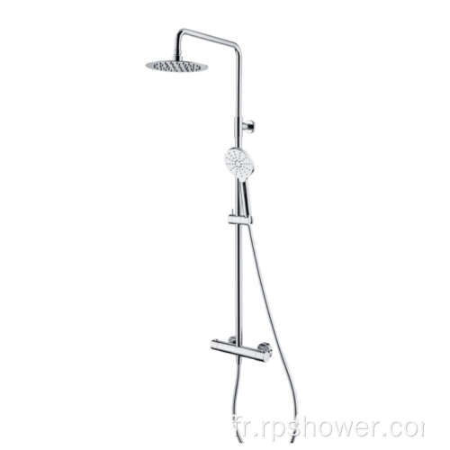 Ensemble de douche thermostatique avec canne coulissante